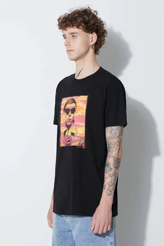 Maharishi cotton T-shirt Warhol Polaroid Portrait T-shirt OCJ black color