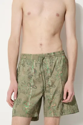 Maharishi swim shorts Dragon Bamboo green color 1272.OLIVE