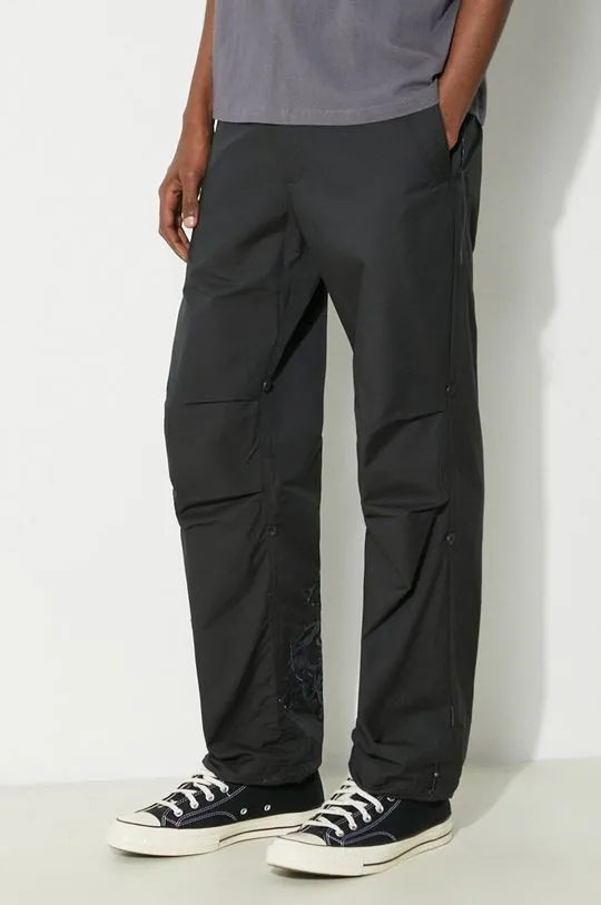 Maharishi trousers Original Dragon Snopants men's black color 5063.BLACK