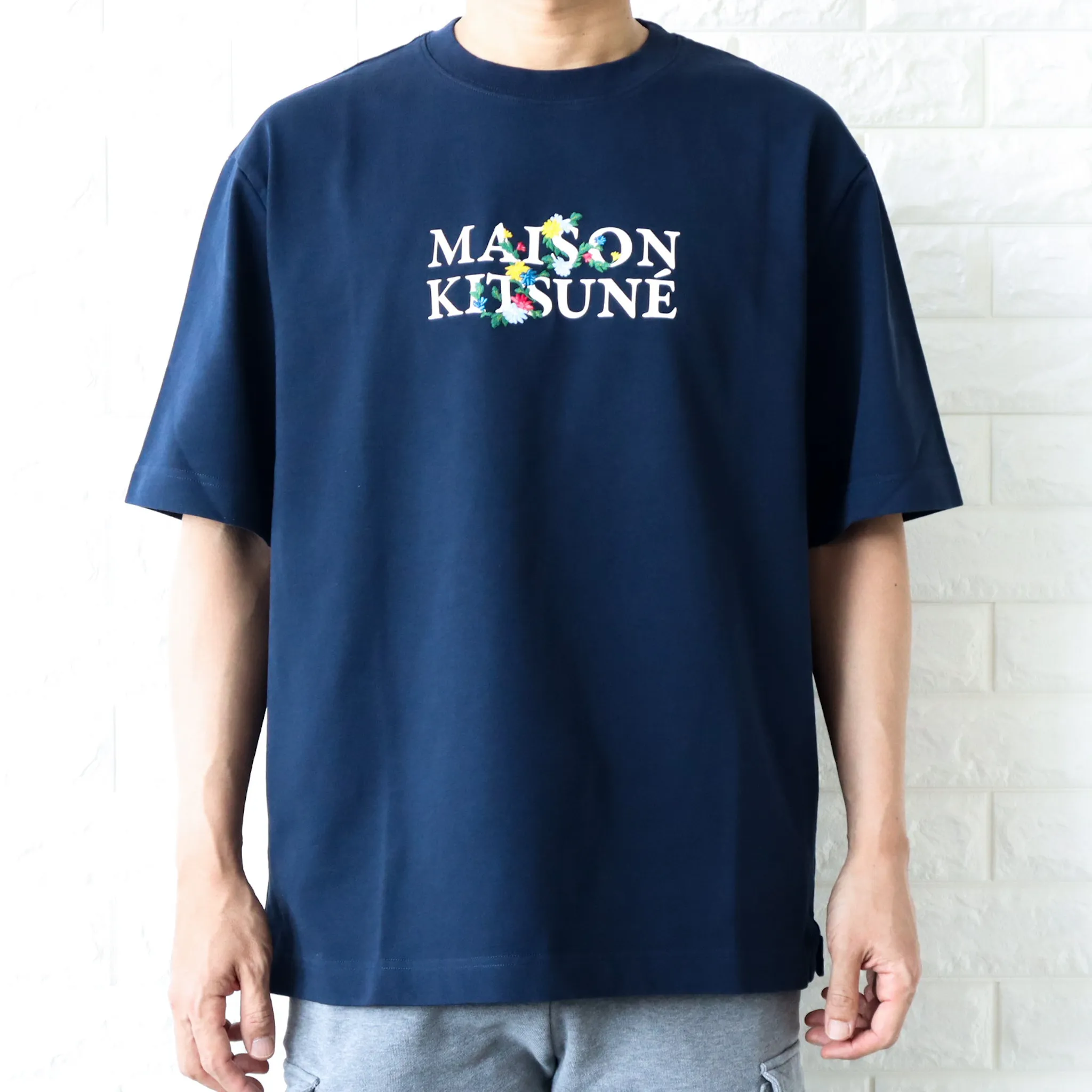 MAISON KITSUNE  |Crew Neck Unisex Plain Cotton Short Sleeves Logo Designers