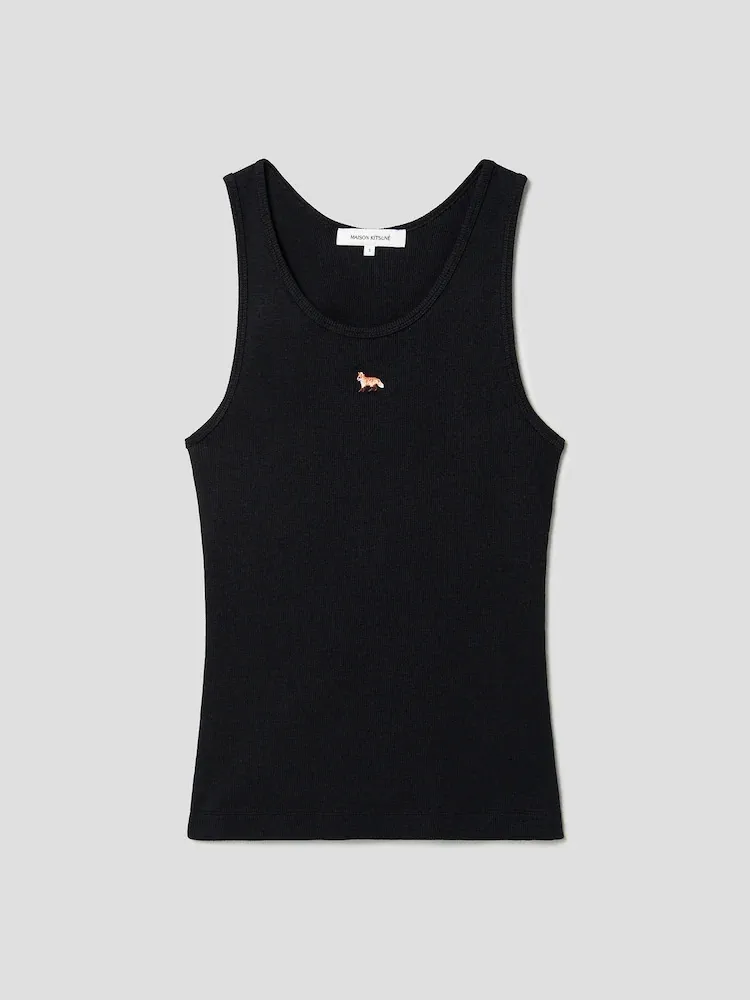 MAISON KITSUNE  |Street Style U-Neck Plain Other Animal Patterns Cotton Logo