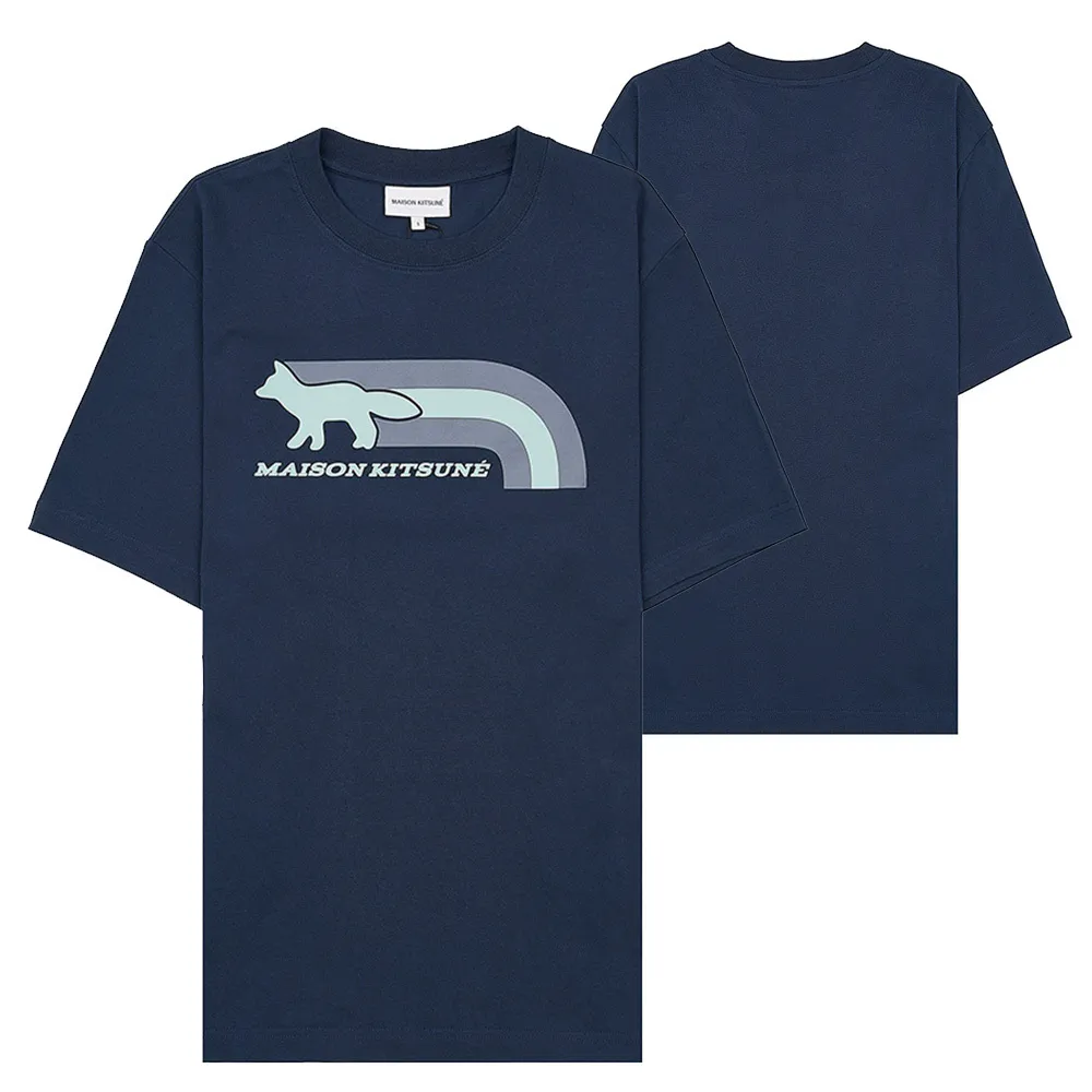 MAISON KITSUNE  |Unisex Street Style Cotton Short Sleeves Logo Designers