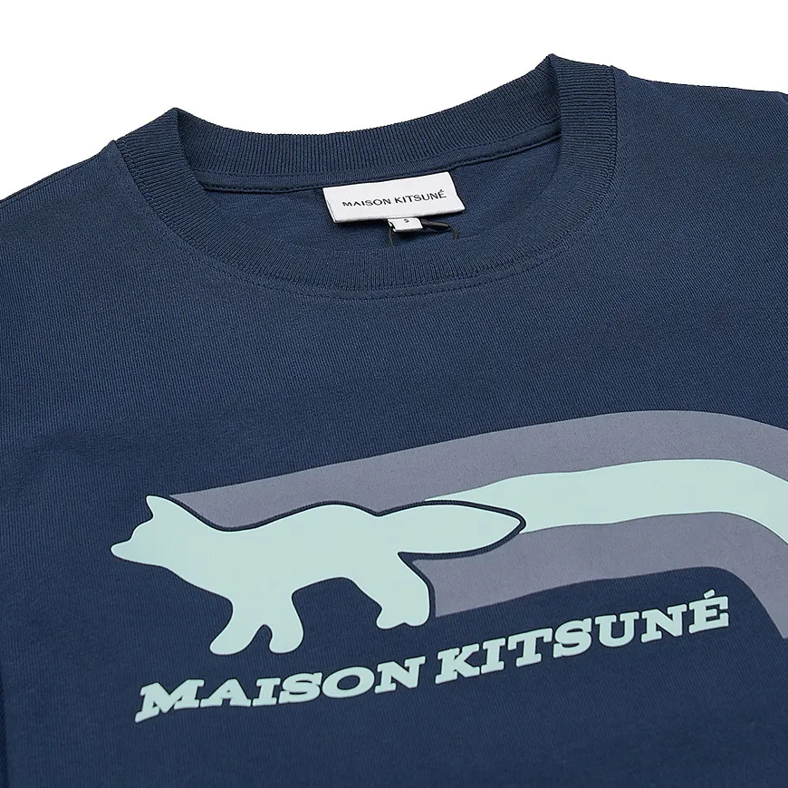 MAISON KITSUNE  |Unisex Street Style Cotton Short Sleeves Logo Designers