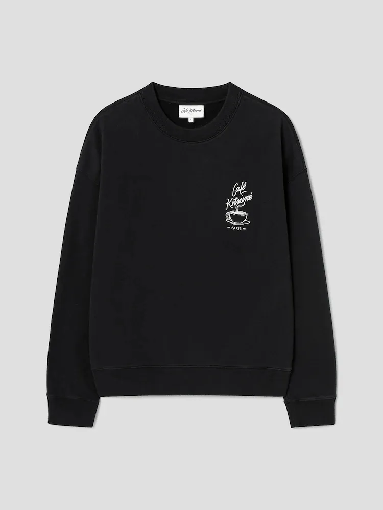 MAISON KITSUNE  |Unisex Street Style Long Sleeves Plain Cotton Logo Designers