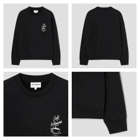 MAISON KITSUNE  |Unisex Street Style Long Sleeves Plain Cotton Logo Designers