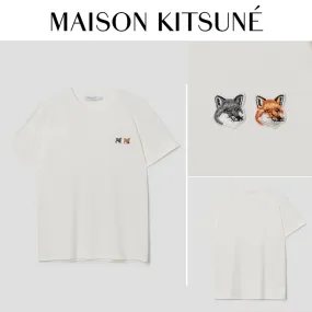 MAISON KITSUNE  |Unisex Street Style Plain Other Animal Patterns Logo