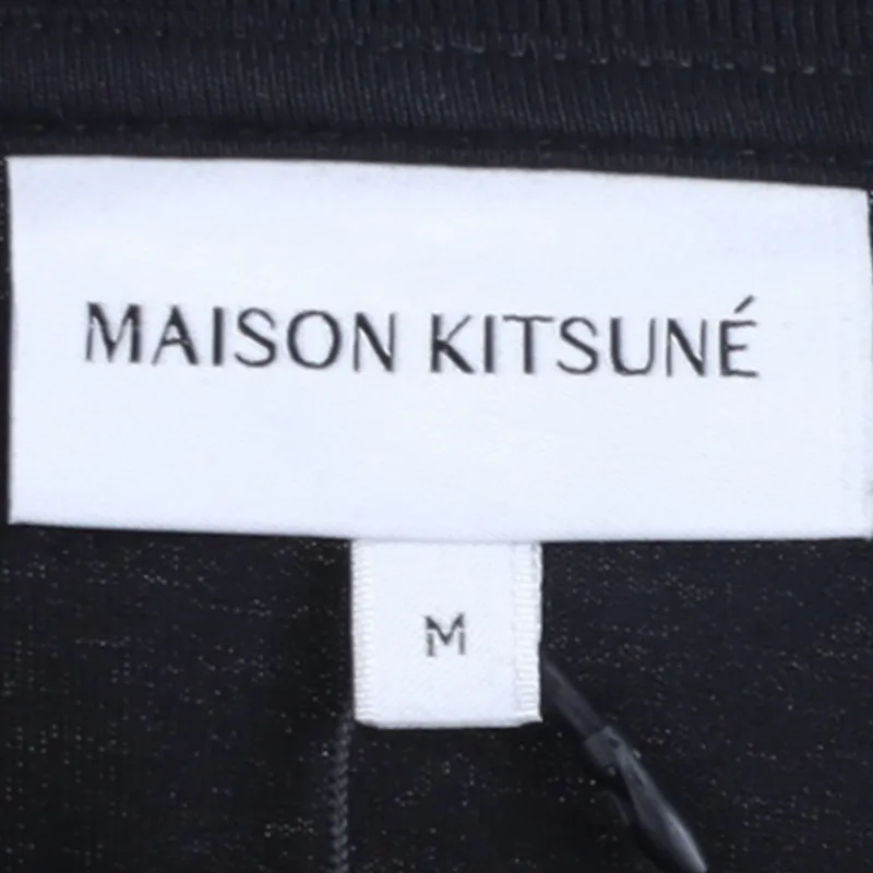 MAISON KITSUNE  |Unisex Street Style U-Neck Plain Cotton Short Sleeves Logo