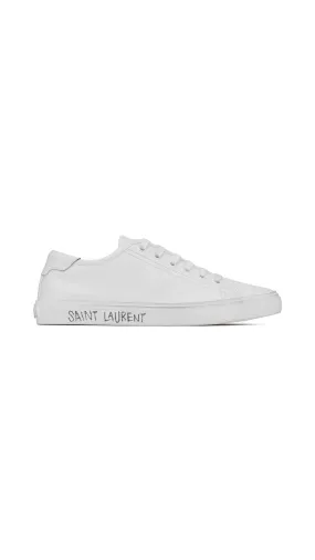 Malibu Sneaker in Smooth Leather - White