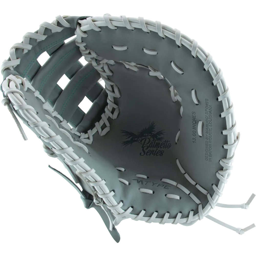 Marucci Palmetto 39S2 13 Fastpitch First Base Mitt: MFG3PL39S2FP-GY