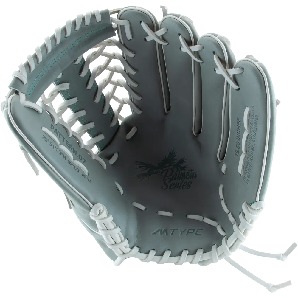 Marucci Palmetto 77A6 12.5 Fastpitch Glove: MFG3PL77A6FP-GY