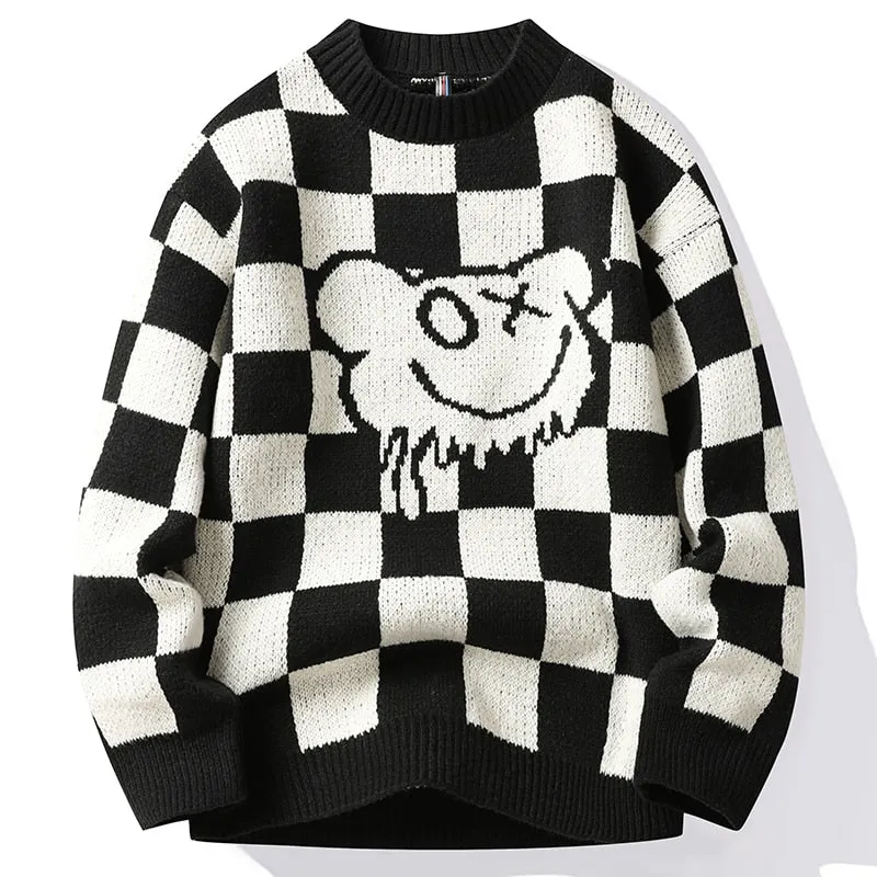 Men and Women Casual Japanese Hip Hop Loose Pullover Sweaters