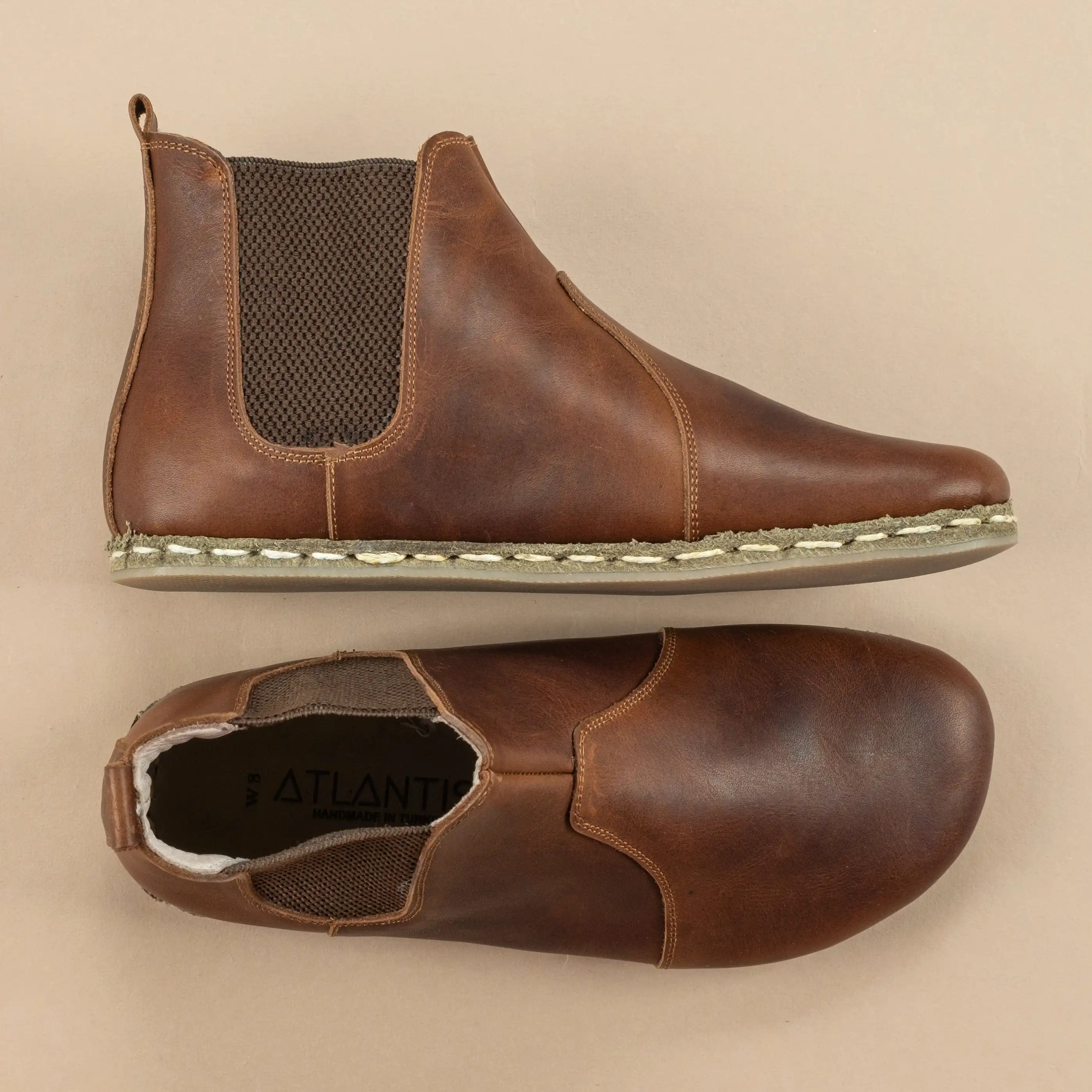 Men's Coffee Barefoot Chelsea Boots