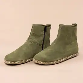 Men's Olive Barefoot Boots