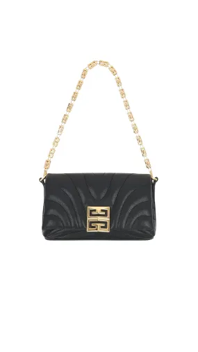 Micro 4g Soft Bag In Quilted Leather - Black