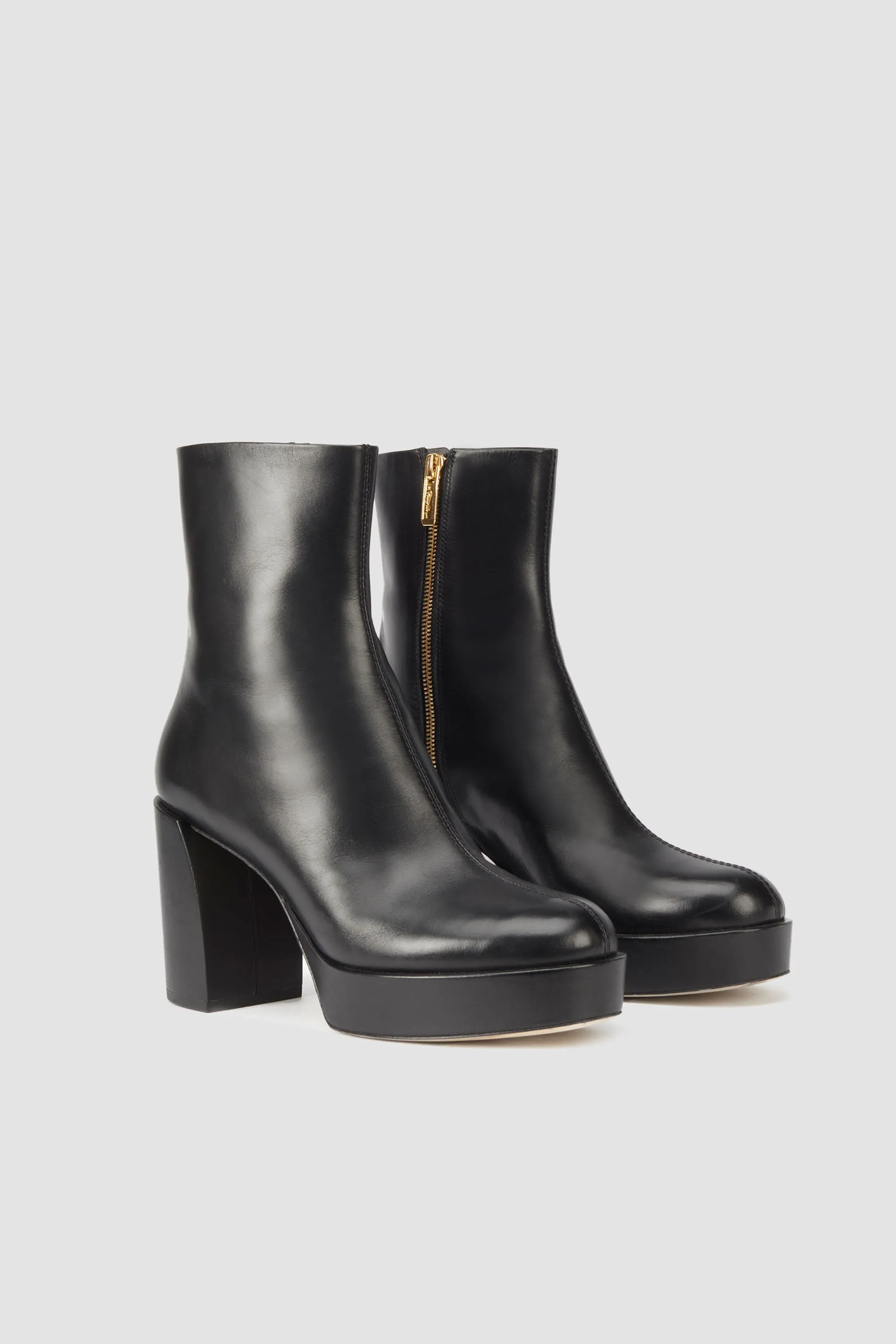 Naomi Platform Leather Boots