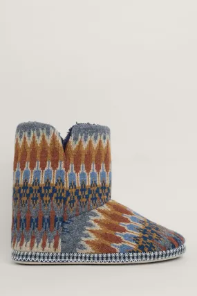 Northaway Men's Fair Isle Fleece Lined Slipper Boots