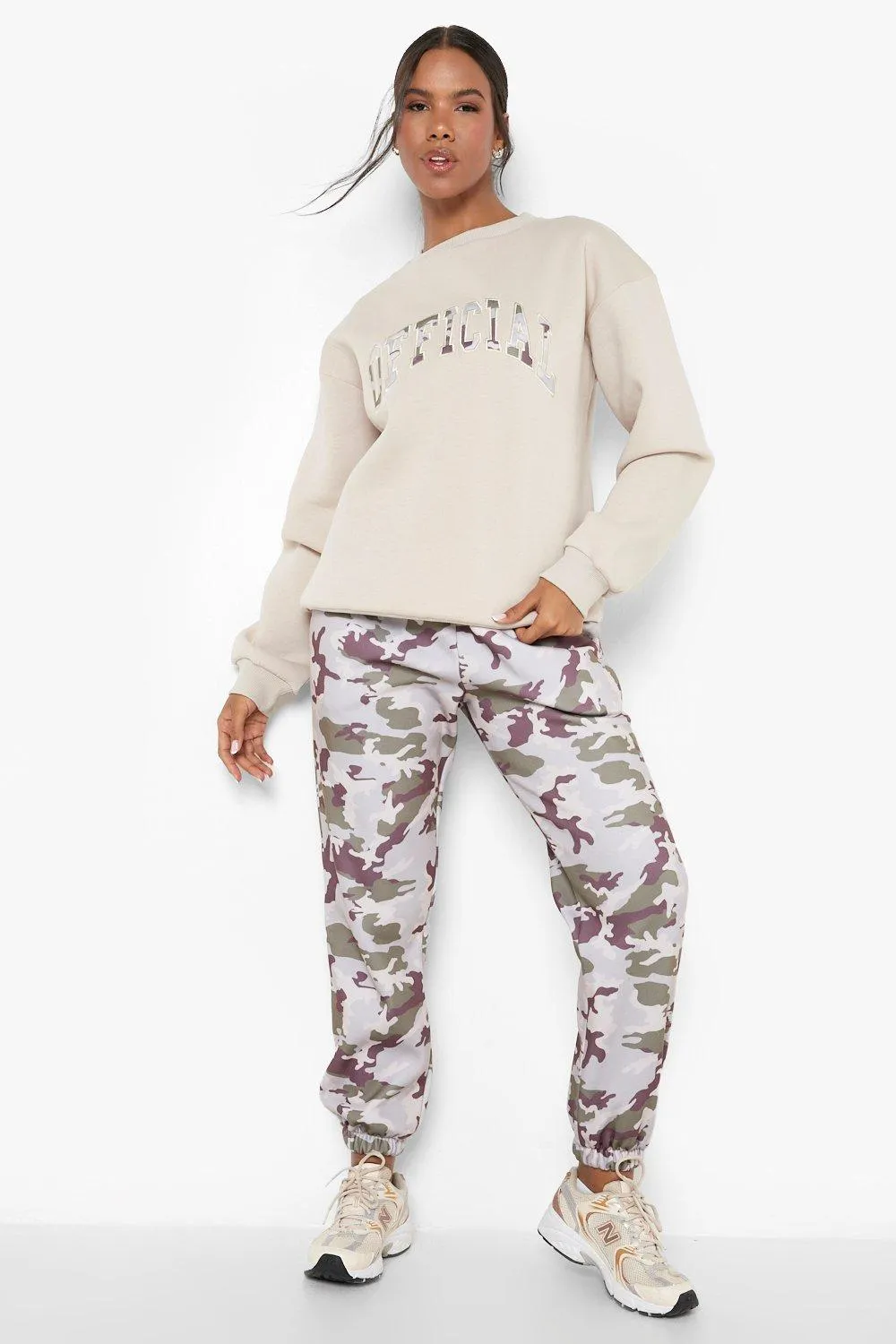 Official Camo Print Sweater Tracksuit