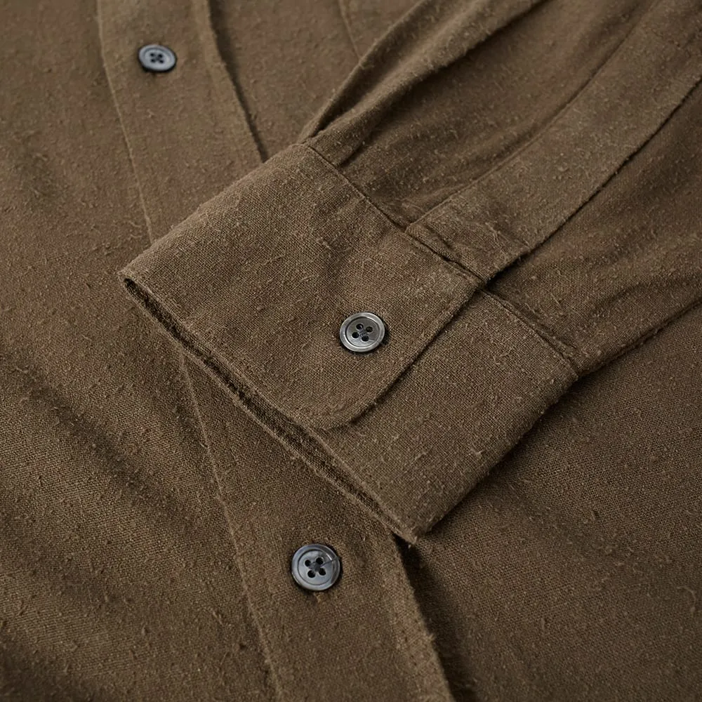 Our Legacy Classic ShirtDark Olive Silk