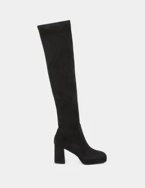 Over the knee boots black women