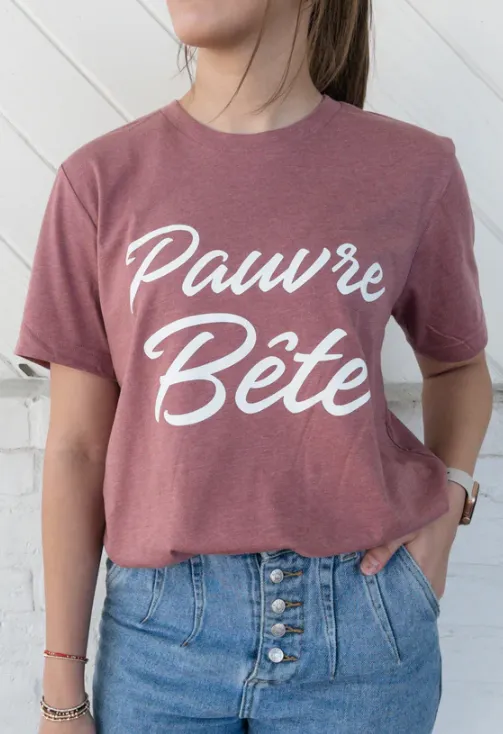 Pauvre Bête T-Shirt {rose}