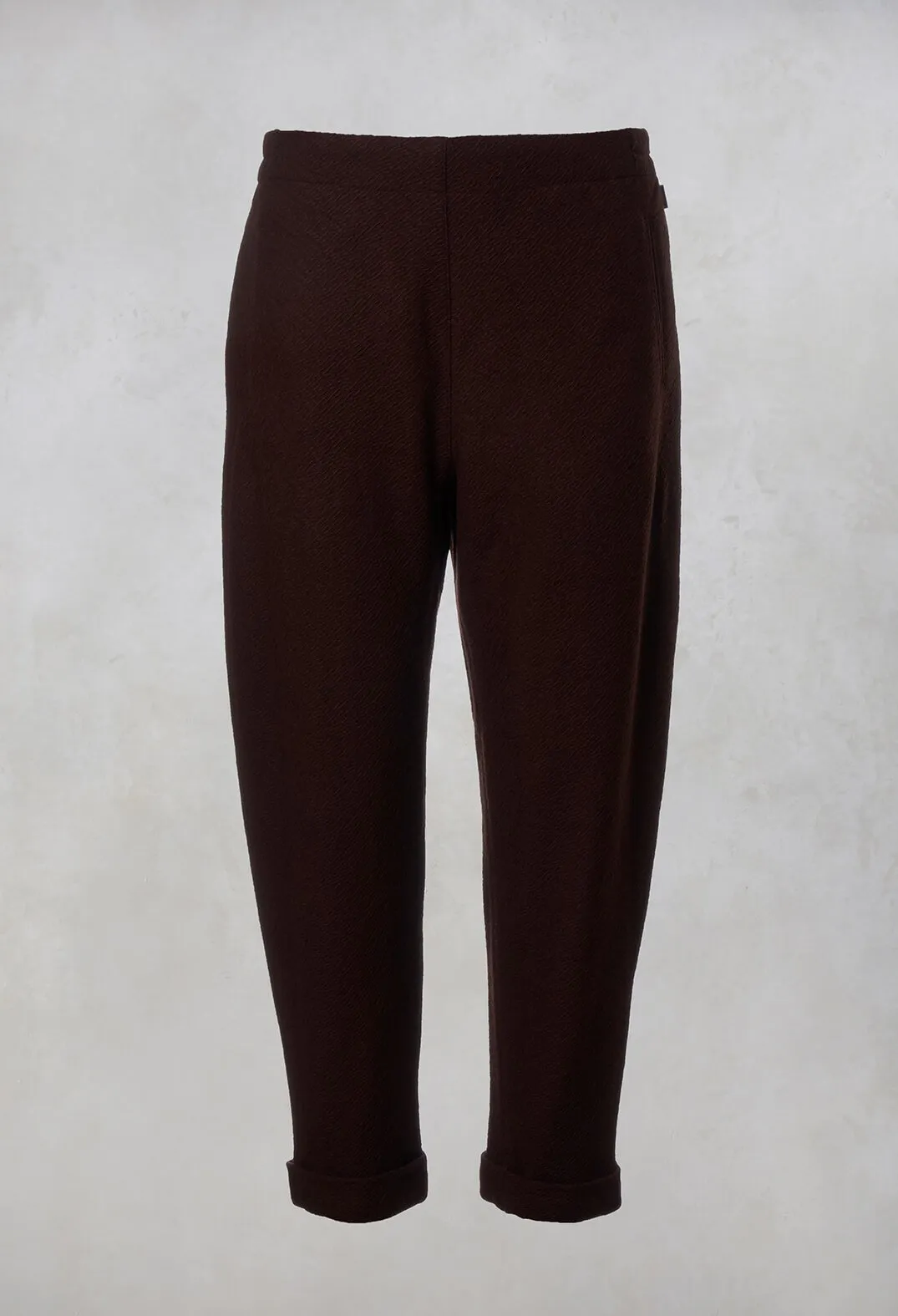 Pegged Trousers in Cognac