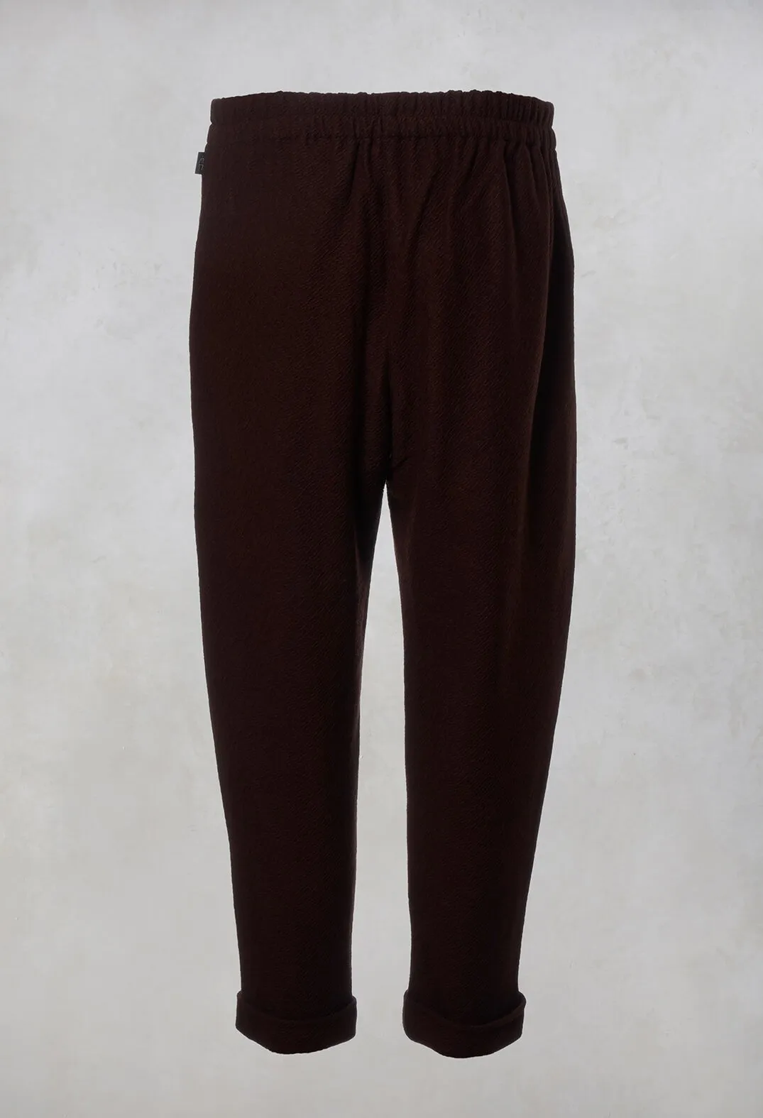 Pegged Trousers in Cognac