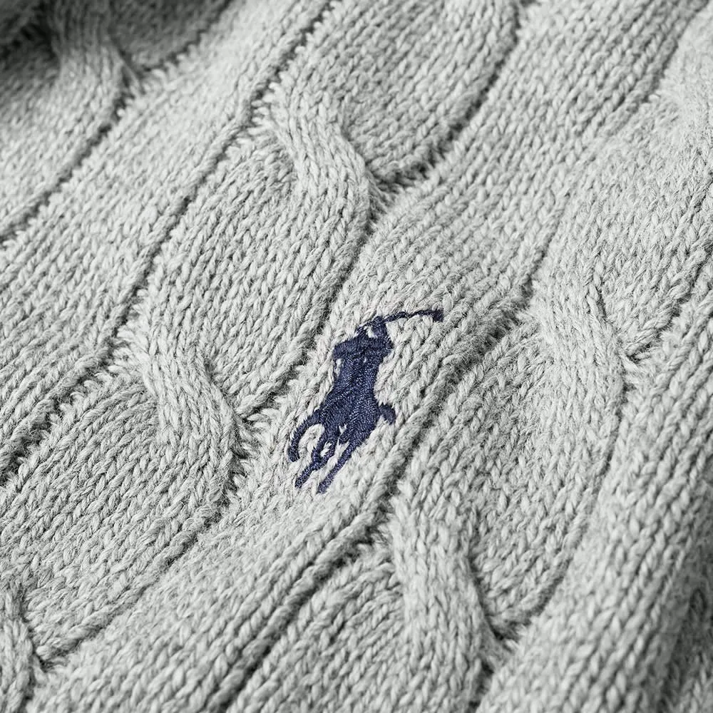 Polo Ralph Lauren Cable Crew KnitLight Grey