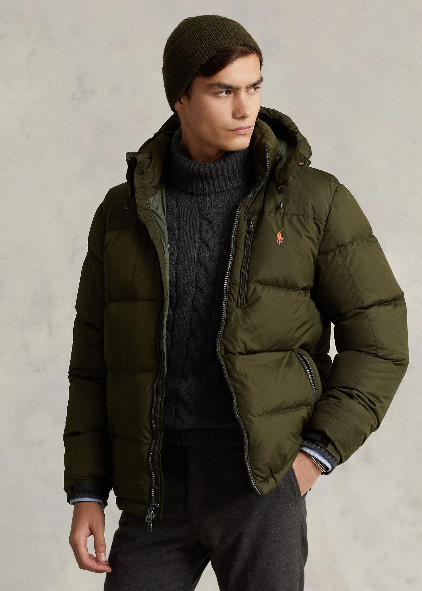 Polo Ralph Lauren Doudoune hydrofuge Company olive