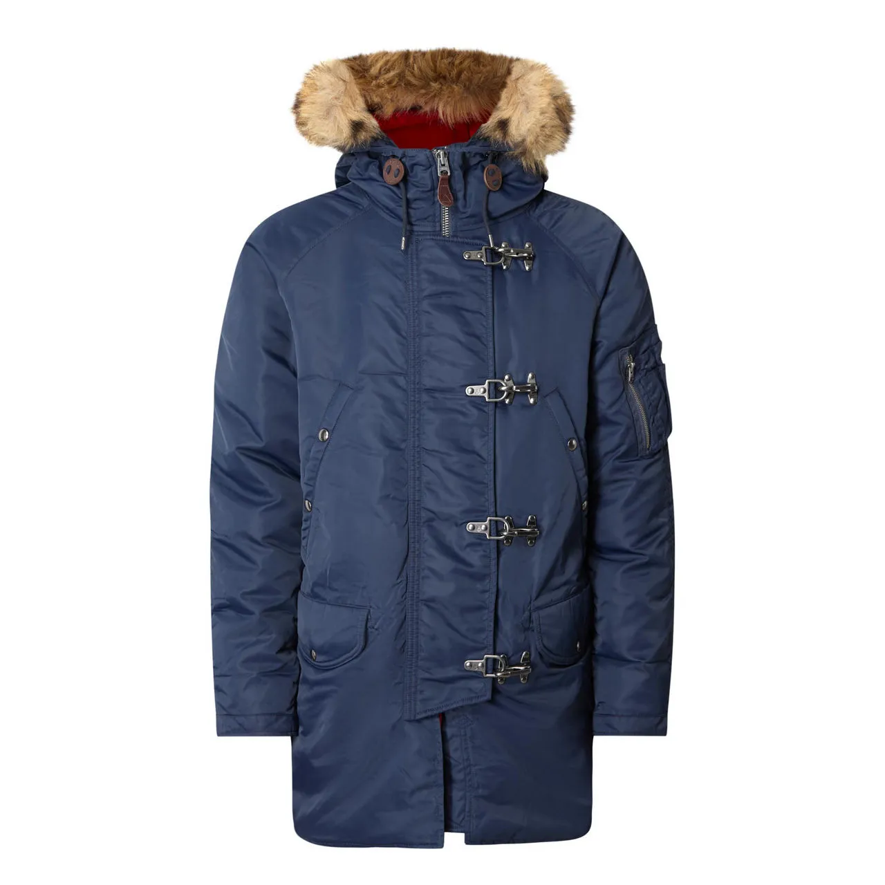 POLO RALPH LAUREN Faux-Fur Hooded Parka Jacket - Navy