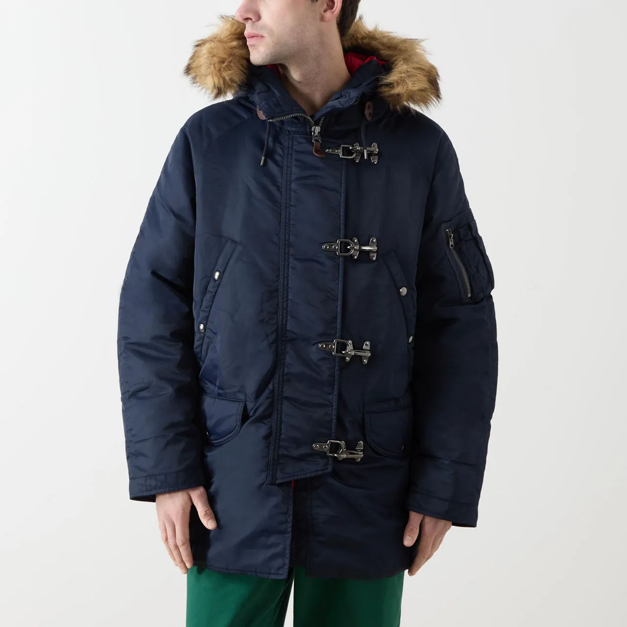 POLO RALPH LAUREN Faux-Fur Hooded Parka Jacket - Navy