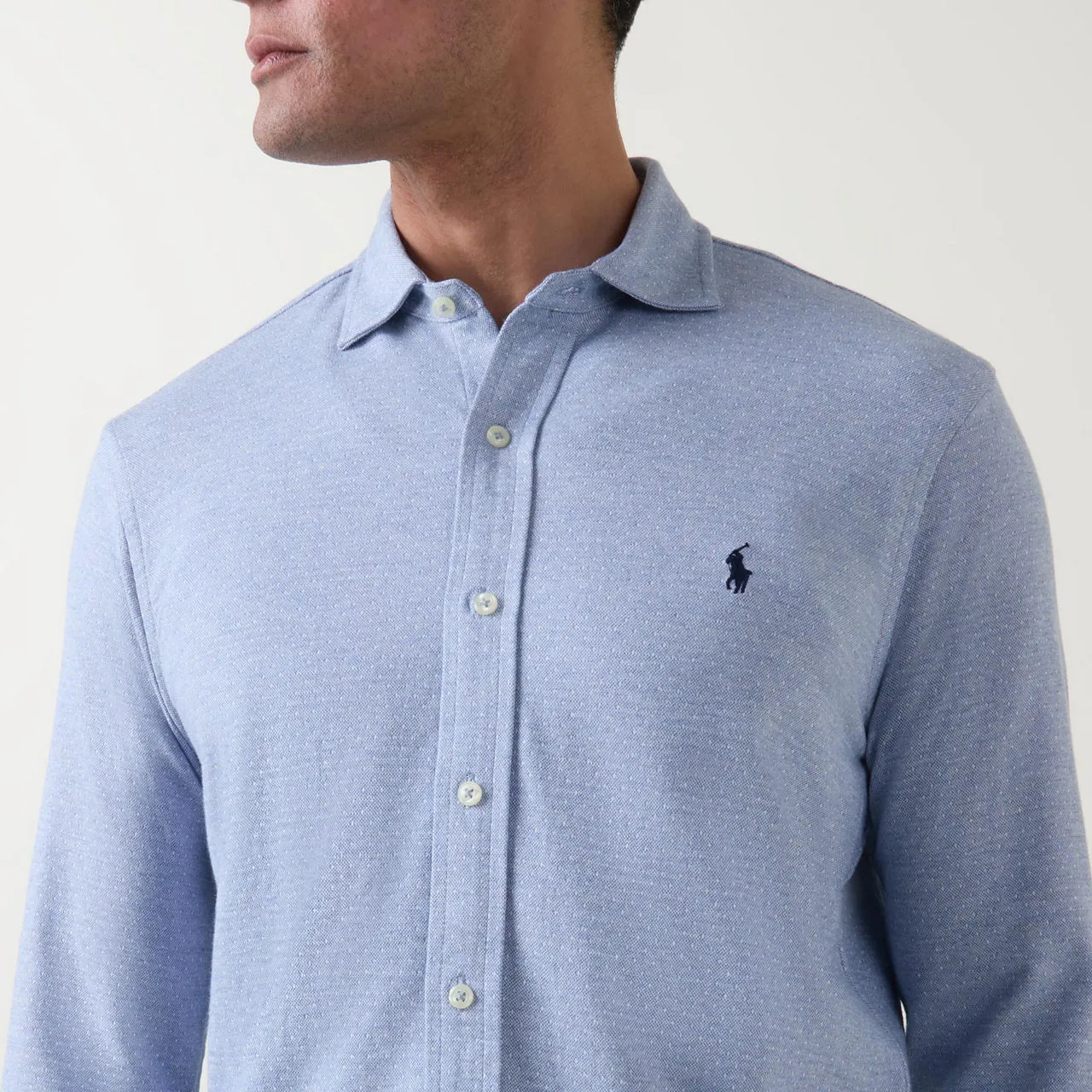 POLO RALPH LAUREN Jersey Logo Shirt - Blue