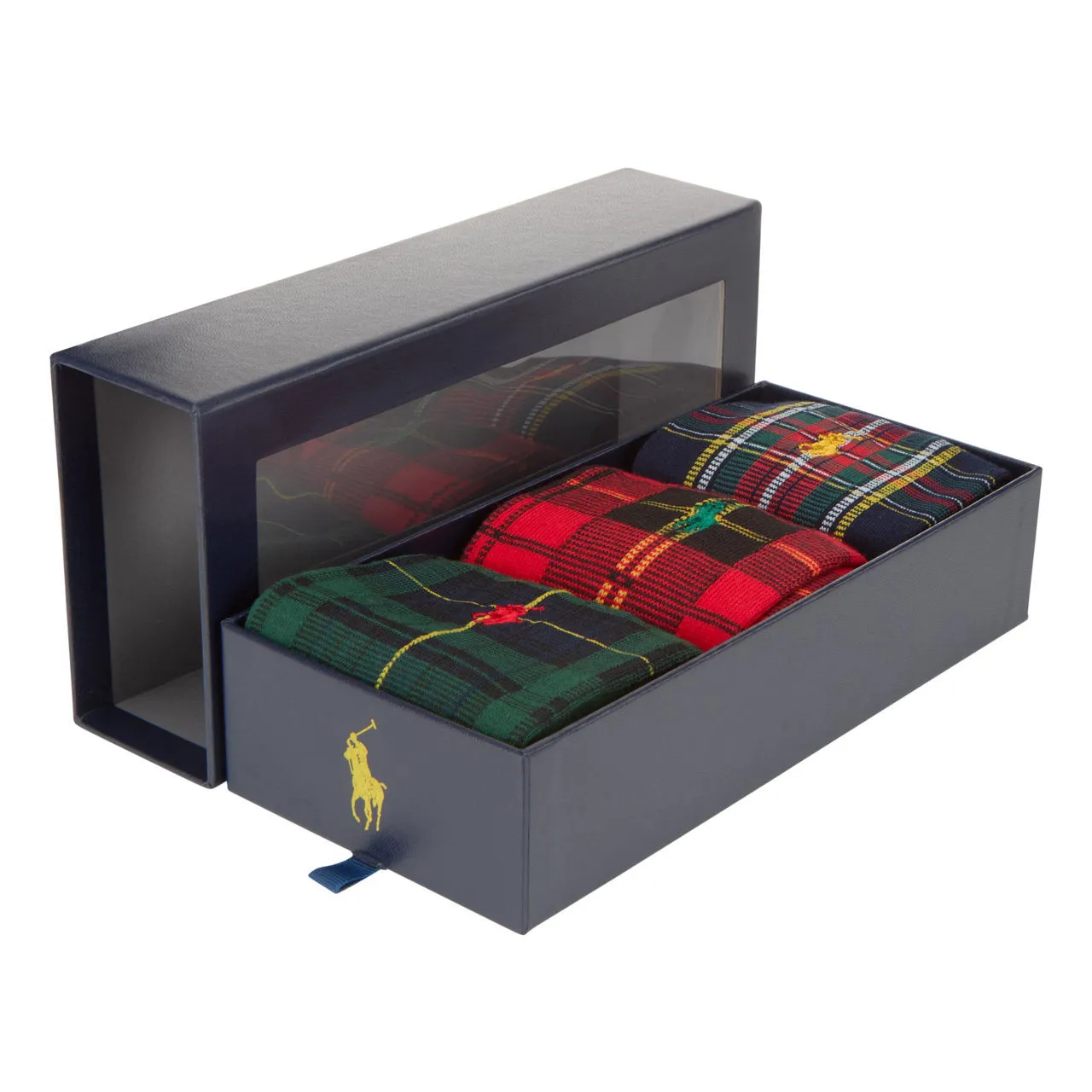 POLO RALPH LAUREN Three-Pack Tartan Sock Gift Set - ASSORTED