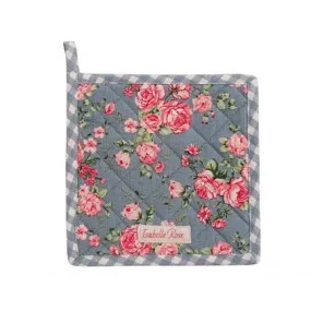 Pot holder blue floral