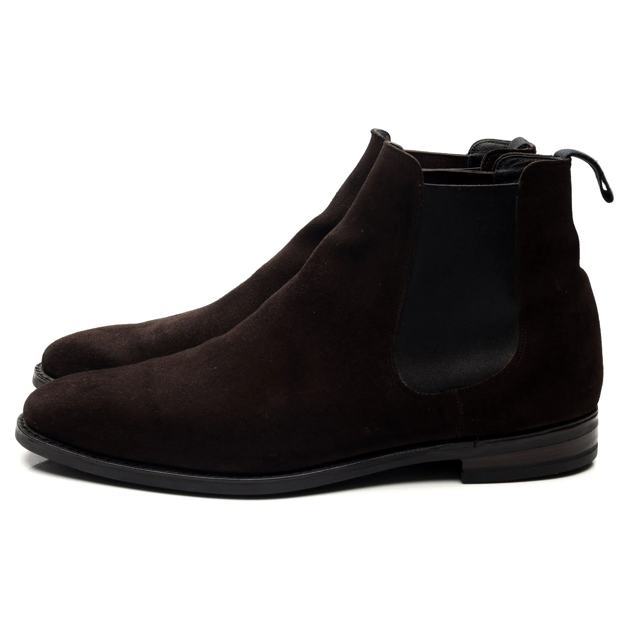 'Prenton' Dark Brown Suede Chelsea Boots UK 10 F