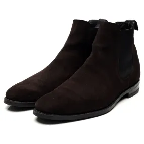 'Prenton' Dark Brown Suede Chelsea Boots UK 10 F