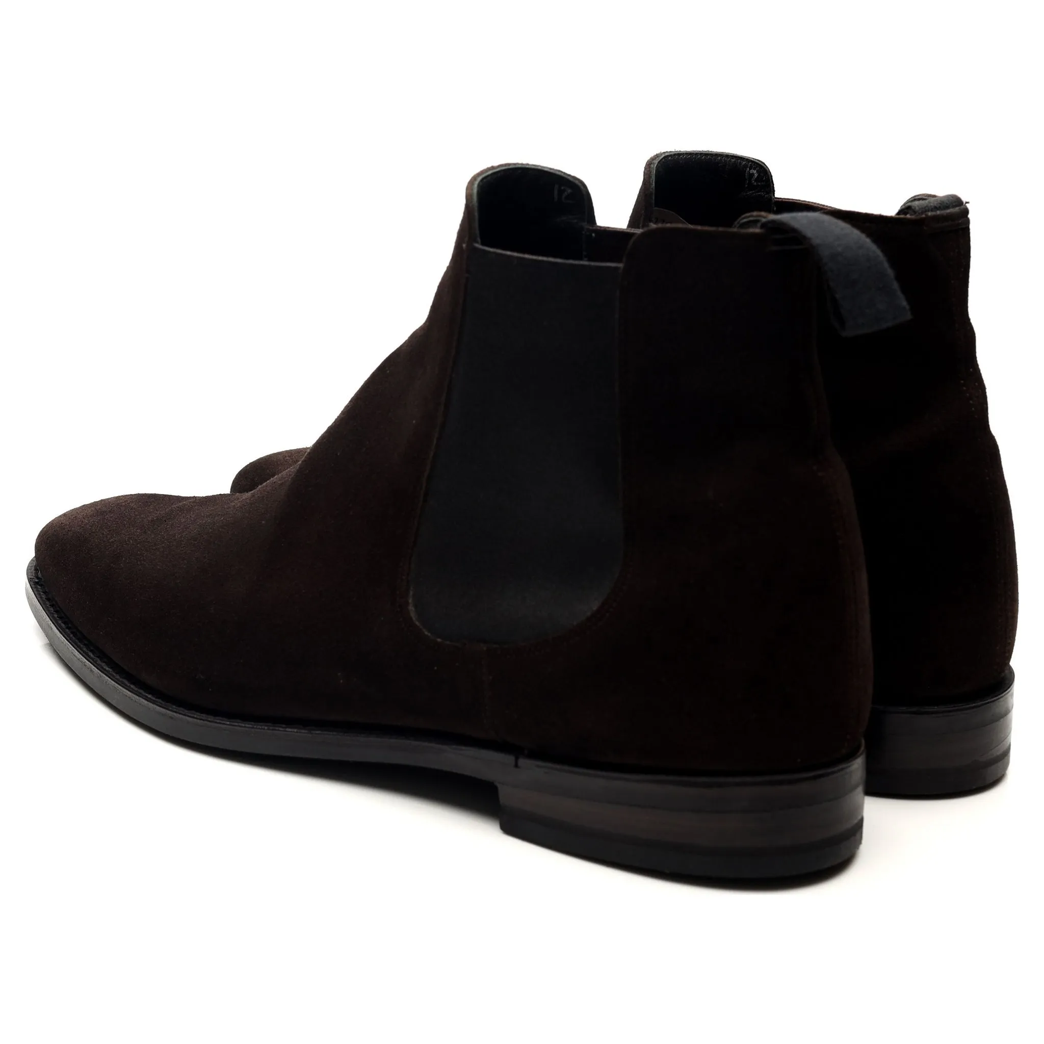 'Prenton' Dark Brown Suede Chelsea Boots UK 10 F