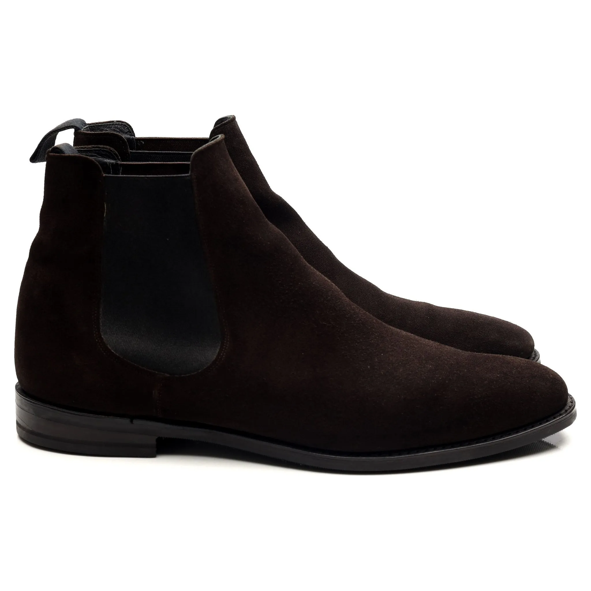 'Prenton' Dark Brown Suede Chelsea Boots UK 10 F