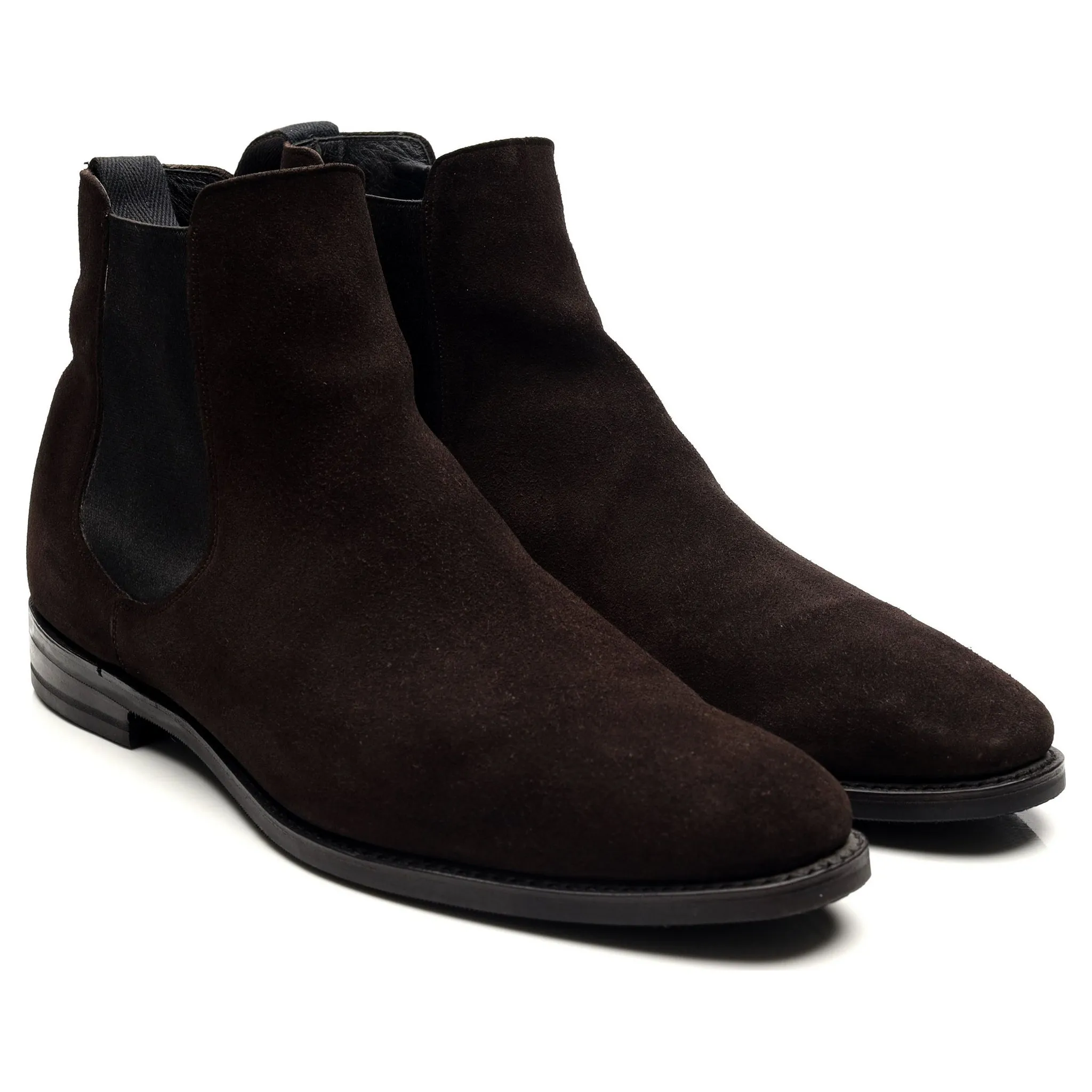 'Prenton' Dark Brown Suede Chelsea Boots UK 10 F