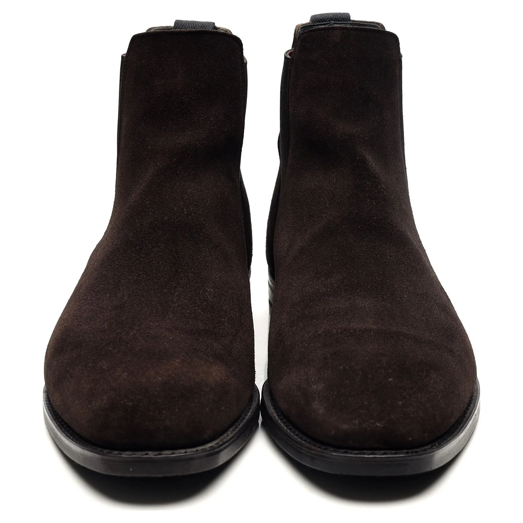 'Prenton' Dark Brown Suede Chelsea Boots UK 10 F