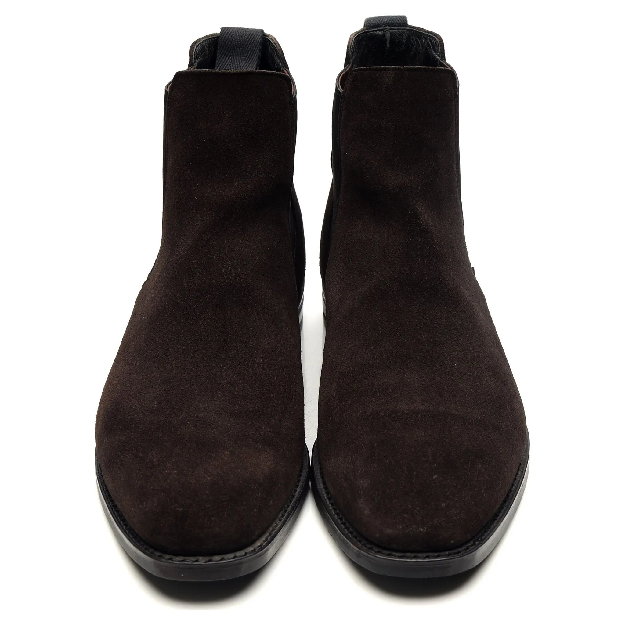 'Prenton' Dark Brown Suede Chelsea Boots UK 10 F