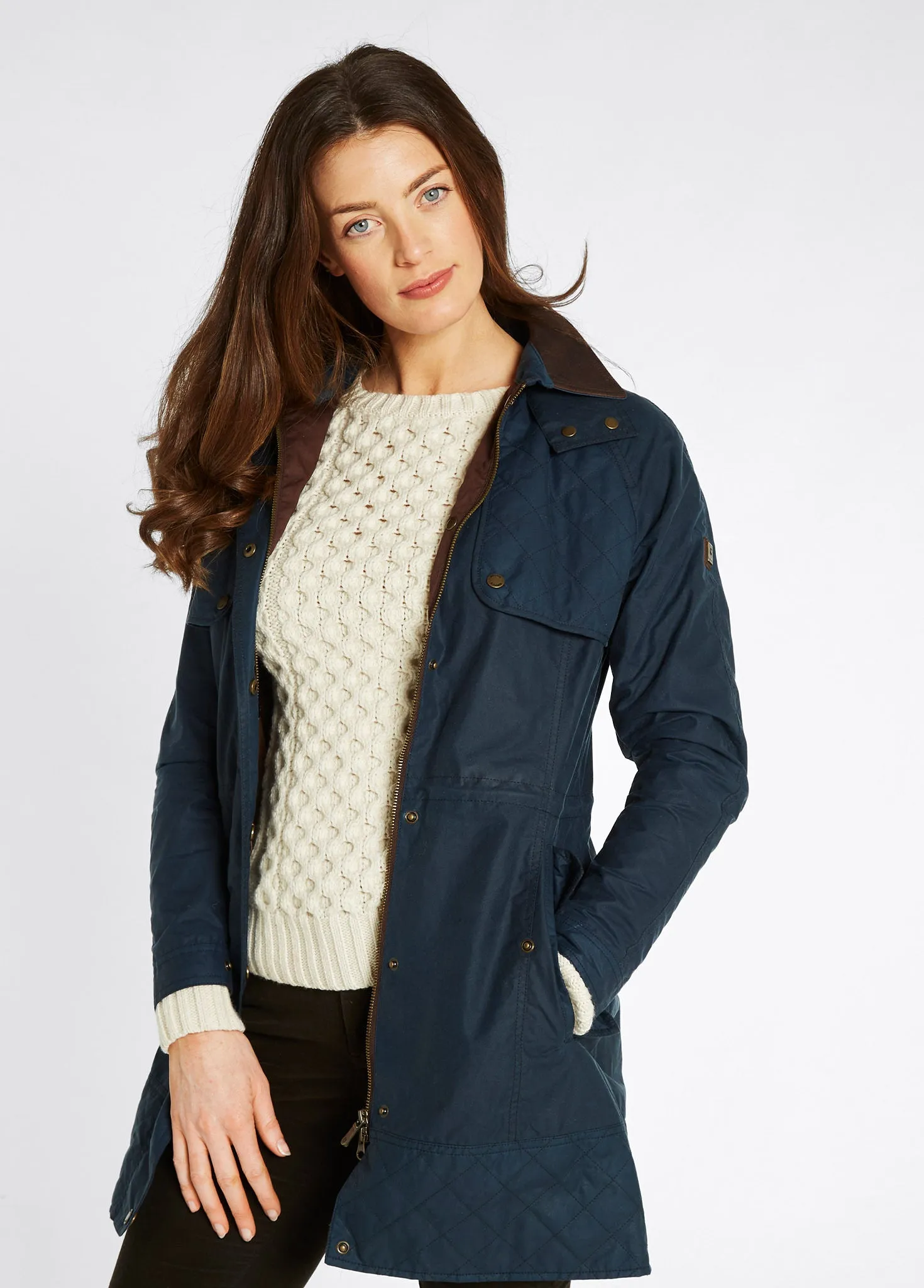 Radford Ladies Wax Jacket - Storm Blue