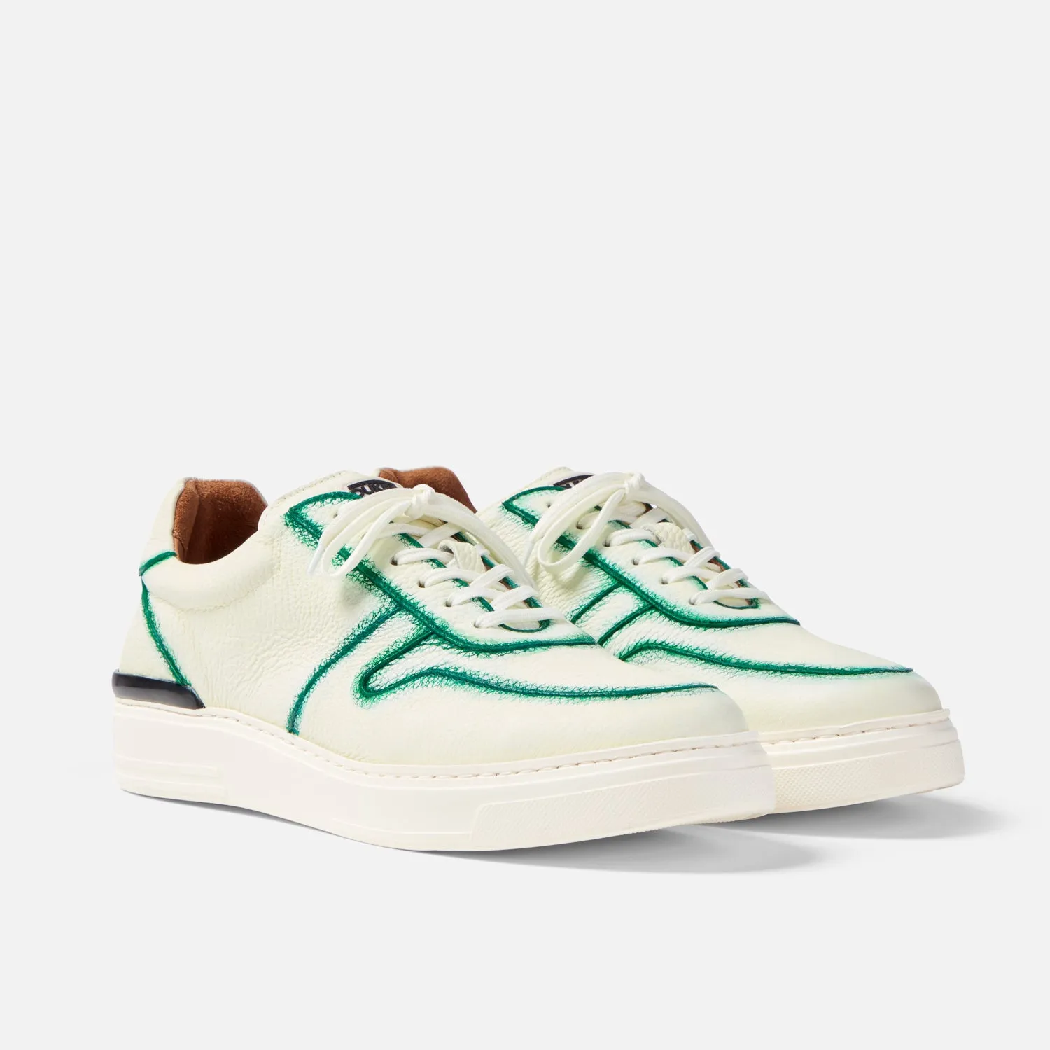 Ritchie Hand-Painted Court Sneaker - Men's