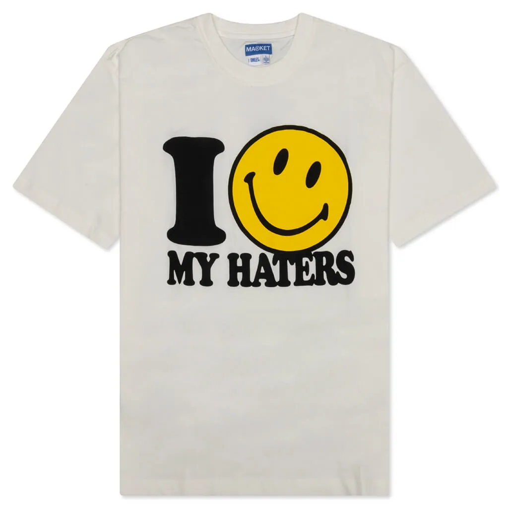 Smiley Haters T-Shirt - Cream