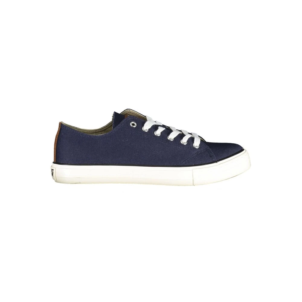 Sneaker in Poliestere Blu con Lacci