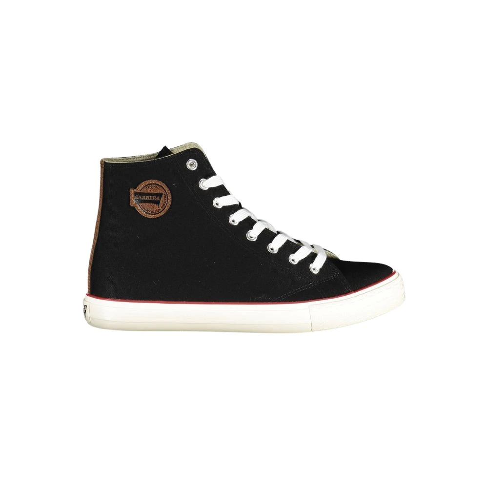 Sneaker in Poliestere Nero con Lacci