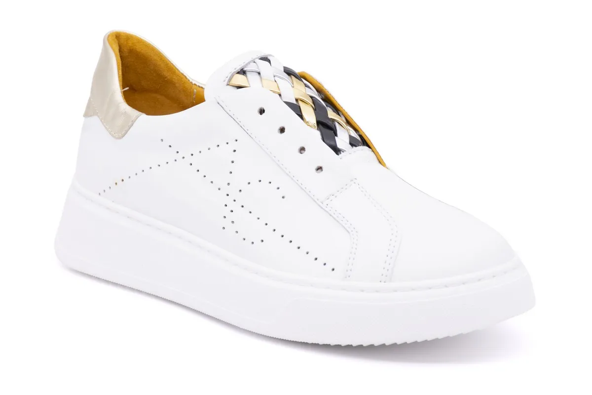 Sneaker slip on in pelle 22502