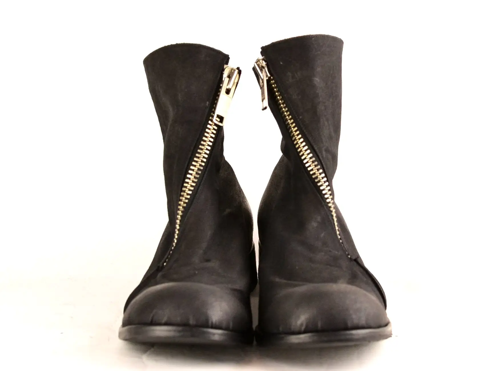 Spiral Zip Boot  | black canvas