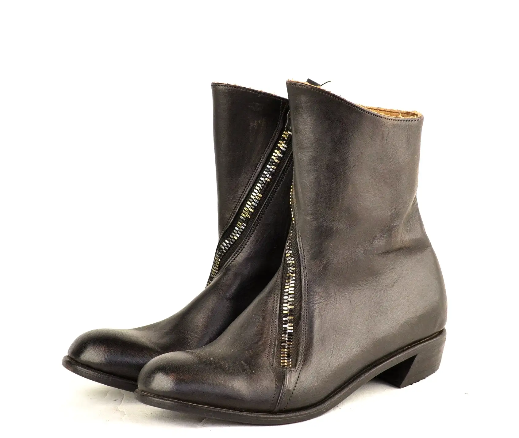 Spiral Zip boot  |  Cordovan overdye