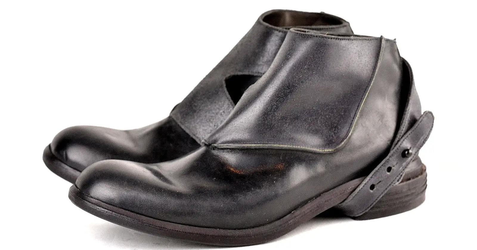 Straparound Boot  |  Black cordovan