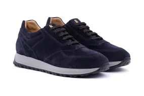 Suede Sneaker on Two-Tone Sole